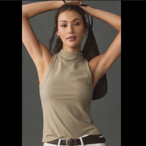 Brand New Pilcro Mock-Neck Cutout Tank - Picture 2 of 6